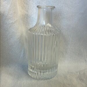 Elegant Vintage Clear Glass Vase